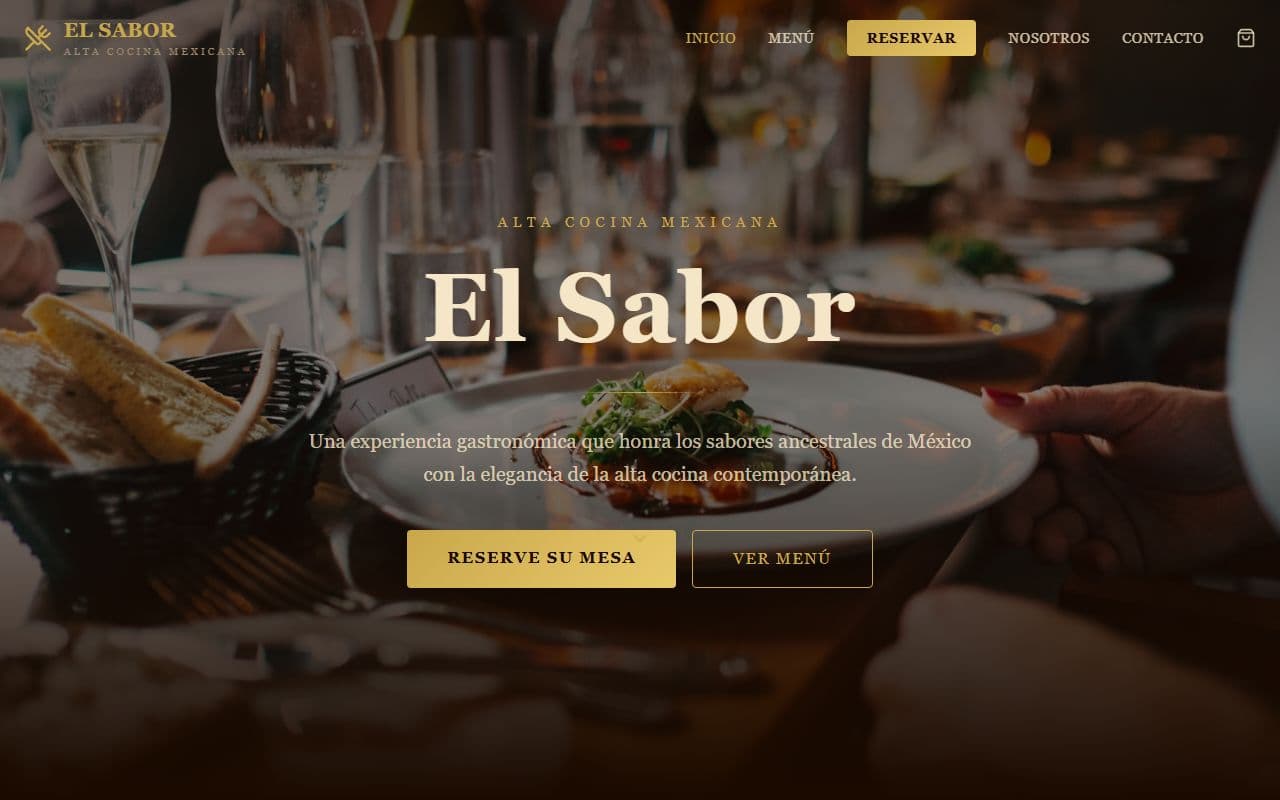 Vista previa de App de Reservas para Restaurante