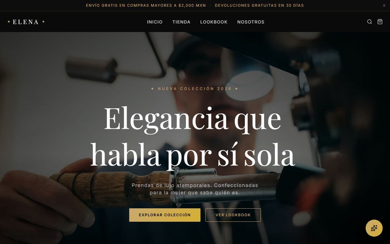 Vista previa de Tienda Online para Boutique Elena